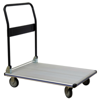Chariot &agrave; plateforme avec poign&eacute;e pliante, Aluminium, 350 lb, 29" lo x 18-1/2" la, Hauteur 34-1/2" Rock Safety Industrial Ltd