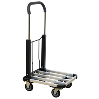 Chariot &agrave; plateforme avec poign&eacute;e pliante, Aluminium, 300 lb, 28" lo x 16" la, Hauteur 37,75" Rock Safety Industrial Ltd
