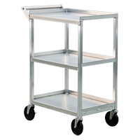 Utility Cart, 3 Tiers, 16-1/2" W x 39" H x 27-3/4" D, 350 lbs. Capacity Rock Safety Industrial Ltd