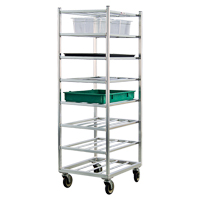 Shelf Cart, 8 Tiers, 20-7/8" W x 67" H x 27" D, 600 lbs. Capacity Rock Safety Industrial Ltd
