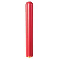 Ribbed Bollard Cover, 8" Dia. x 56" L, Red Rock Safety Industrial Ltd
