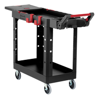 Heavy-Duty Adaptable Utility Cart, 2 Tiers, 17-3/4" x 36" x 46-1/5", 500 lbs. Capacity Rock Safety Industrial Ltd