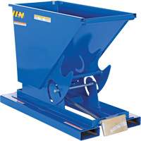 Conteneur autobasculeur, Acier, 1/3 vg³, Bleu Rock Safety Industrial Ltd