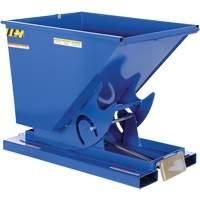 Conteneur autobasculeur, Acier, 1/2 vg³, Bleu Rock Safety Industrial Ltd
