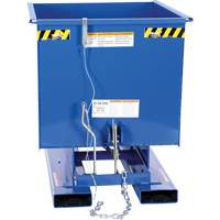 Conteneur autobasculeur, Acier, 1/2 vg³, Bleu Rock Safety Industrial Ltd
