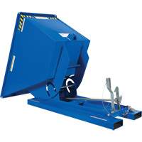 Conteneur autobasculeur, Acier, 3/4 vg³, Bleu Rock Safety Industrial Ltd