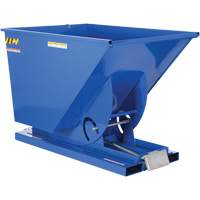 Conteneur autobasculeur, Acier, 1-1/2 vg³, Bleu Rock Safety Industrial Ltd