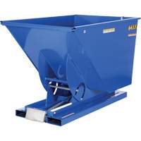 Conteneur autobasculeur, Acier, 1-1/2 vg³, Bleu Rock Safety Industrial Ltd