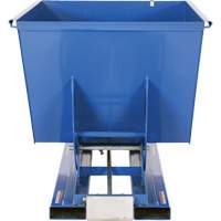 Conteneur autobasculeur, Acier, 1-1/2 vg³, Bleu Rock Safety Industrial Ltd