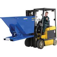 Conteneur autobasculeur, Acier, 1-1/2 vg³, Bleu Rock Safety Industrial Ltd