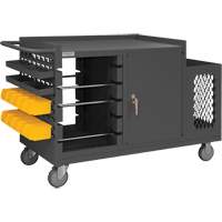 Mobile Wire Spool and Maintenance Cart, Steel, 5 Rod, 54-1/16" W x 35" H x 24" D, 1200 lbs. Capacity Rock Safety Industrial Ltd