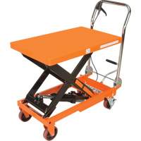Hydraulic Scissor Lift Table, 32" L x 19-3/4" W, Steel, 1100 lbs. Capacity Rock Safety Industrial Ltd