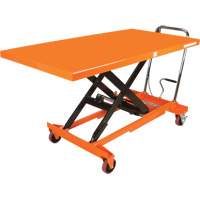 Hydraulic Scissor Lift Table, 63" L x 31-1/2" W, Steel, 1100 lbs. Capacity Rock Safety Industrial Ltd