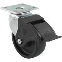 Roulette Emaxx RollX, Pivotant avec frein, 4" (101,6 mm), Nylon, 1200 lb (544,3 kg) Rock Safety Industrial Ltd