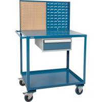 Chariot de service mobile, 2 Tiers, 24" la x 57" h x 40" p, Capacit&eacute; 1200 lb Rock Safety Industrial Ltd