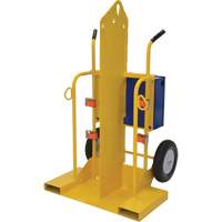 Welding Cylinder Torch Cart, Foam-Filled Wheels, 24" W x 19-1/2" L Base, 500 lbs. Rock Safety Industrial Ltd