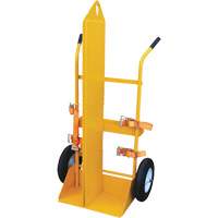 Welding Cylinder Torch Cart, Foam-Filled Wheels, 23-1/8" W x 22-13/16" L Base, 500 lbs. Rock Safety Industrial Ltd