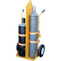 Welding Cylinder Torch Cart, Foam-Filled Wheels, 23-1/8" W x 22-13/16" L Base, 500 lbs. Rock Safety Industrial Ltd