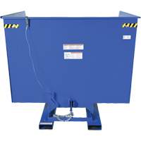 Conteneur autobasculeur, Acier, 4 vg³, Bleu Rock Safety Industrial Ltd
