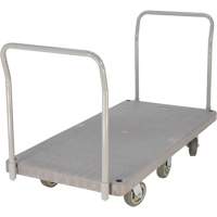 Heavy Duty Plastic Platform Truck, 60" L x 30" W, 3000 lbs. Cap., Polyurethane Wheels Rock Safety Industrial Ltd