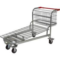 Chariot en treillis emboîtable, Acier, 28-3/4" x 37-1/16" x 59-5/8", Capacit&eacute; 275 lb Rock Safety Industrial Ltd