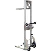 Appareil de levage portatif en aluminium, M&eacute;canisme Pompe au pied, Capacit&eacute; de 200 lb, Levage max de 61" Rock Safety Industrial Ltd