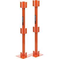 ProGuards Temporary Guard Rail Posts, 8" W x 39" H, Orange Rock Safety Industrial Ltd