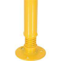 Spring Loaded Bollard, Steel, 42" H x 2-1/8" W, Yellow Rock Safety Industrial Ltd