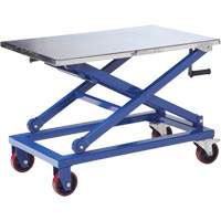 Manual Scissor Lift Table, 37" L x 23-1/2" W, Steel, 660 lbs. Capacity Rock Safety Industrial Ltd