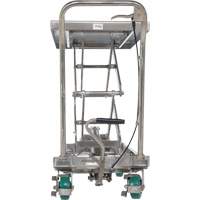 Manual Hydraulic Scissor Lift Table, 36-1/4" L x 19-3/8" W, Stainless Steel, 600 lbs. Capacity Rock Safety Industrial Ltd