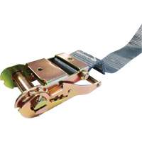 Ratchet Strap, E-Track System, 2" W x 16' L, 1333 lbs. (605 kg) Working Load Limit Rock Safety Industrial Ltd