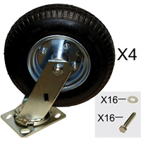 Platform Truck Pneumatic Caster Replacement Kit Rock Safety Industrial Ltd