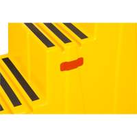 Industrial Step Stool, 3 Steps, 34-13/16" x 22-7/16" x 28-1/2" High Rock Safety Industrial Ltd