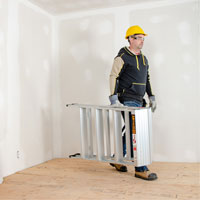 Portable Work-Stand Saw Horse, Aluminum Frame, 12-1/4" D x 48" H Rock Safety Industrial Ltd