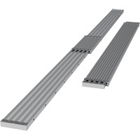 Planche de travail t&eacute;lescopique, 204" la x 12" pr, Capacit&eacute; de 250 lb, D&eacute;mont&eacute; Rock Safety Industrial Ltd