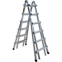 &eacute;chelle t&eacute;lescopique multifonction, Aluminium, 300 lb Rock Safety Industrial Ltd