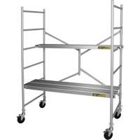 Portable Alu Series Scaffold, Aluminum Frame, 29" D x 72" H Rock Safety Industrial Ltd