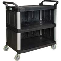 Chariot utilitaire, 3 tiers, 19-3/4" x 37-1/2" x 40-1/4", Capacit&eacute; 250 lb Rock Safety Industrial Ltd