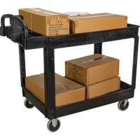 Chariot utilitaire, 2 tiers, 25-5/8" x 33-1/2" x 43-3/4", Capacit&eacute; 550 lb Rock Safety Industrial Ltd