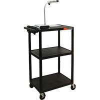 Chariot utilitaire &eacute;lectrique, 3 tiers, 24" x 42" x 18", Capacit&eacute; 300 lb Rock Safety Industrial Ltd