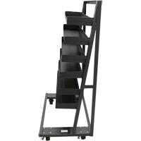 Single-Sided Heavy Duty A-Frame Cart with 6 Lipped Trays, 38" x 25" x 63", 2500 lbs. Capacity Rock Safety Industrial Ltd