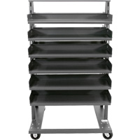 Double-Sided Heavy Duty A-Frame Cart with 12 Trays, 38" x 30" x 63", 2500 lbs. Capacity Rock Safety Industrial Ltd