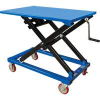 Manual Scissor Lift Table, 37-3/8" L x 23-5/8" W, Steel, 660 lbs. Capacity Rock Safety Industrial Ltd