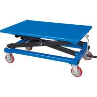 Manual Scissor Lift Table, 37-3/8" L x 23-5/8" W, Steel, 660 lbs. Capacity Rock Safety Industrial Ltd