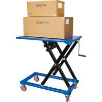 Manual Scissor Lift Table, 37-3/8" L x 23-5/8" W, Steel, 660 lbs. Capacity Rock Safety Industrial Ltd