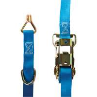 Ratchet Strap, J-Hook, 1" W x 16' L, 835 lbs. (379 kg) WLL Rock Safety Industrial Ltd