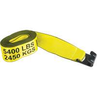 Logistic Strap, Flat Hook, 4" W x 30' L, 5400 lbs. (2449 kg) Working Load Limit Rock Safety Industrial Ltd