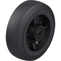 Roue en caoutchouc noir sur noyau en fonte Rock Safety Industrial Ltd