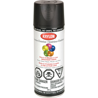 Industrial Acryli-Quik Lacquer, Black, Semi-Flat, 12 oz., Aerosol Can Rock Safety Industrial Ltd