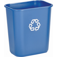 Recycling Container , Deskside, Plastic, 28-1/8 US Qt. Rock Safety Industrial Ltd